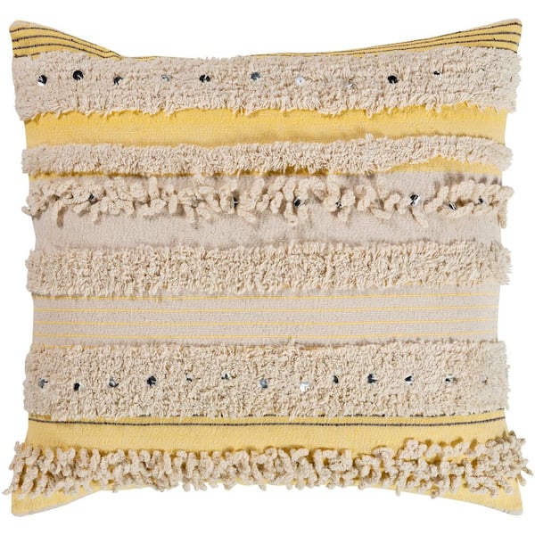 Sabia Striped Textured Down Standard Throw Pillow