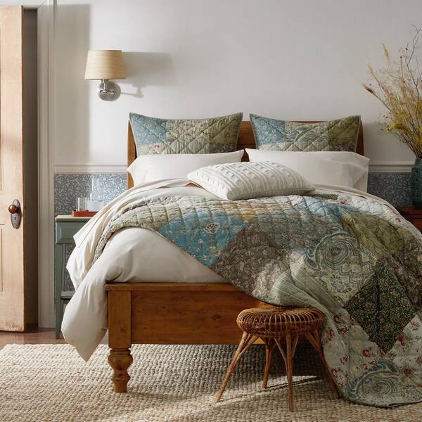 The Company Store Winter Floral Patchwork Quilt and Sham