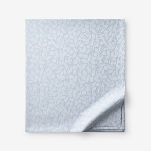 Legends Hotel Jacquard Leaf Wrinkle-Free Supima Cotton Flat Sheet