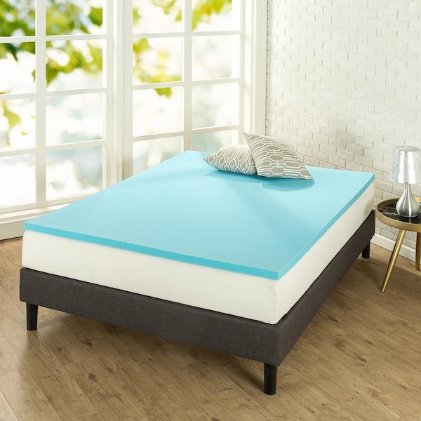 Green Tea Cooling Gel Memory Foam Mattress Topper