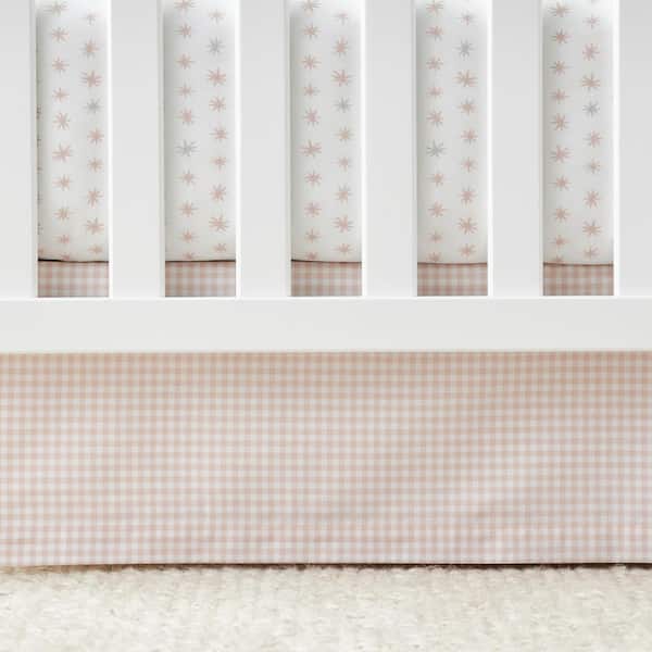 Company Kids Ditsy Gingham Organic Cotton Percale Crib Sheet