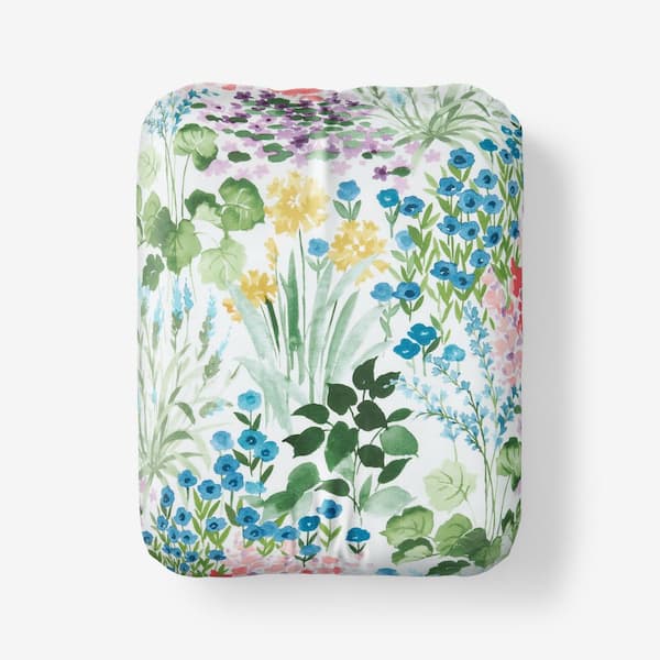 Company Cotton Flower Garden Cotton Percale Fitted Sheet