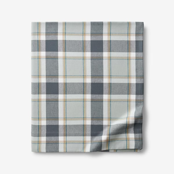 Company Cotton Classic Plaid Cotton Flat Sheet