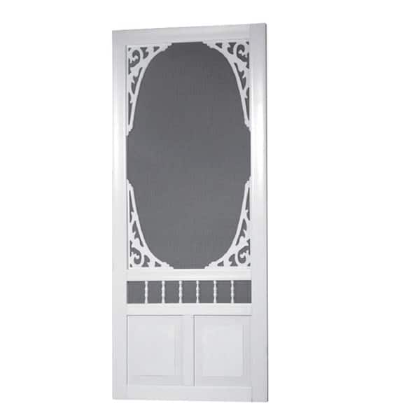 Georgian Solid Vinyl White Screen Door