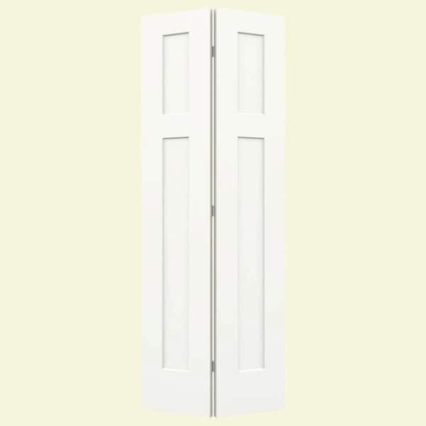 Smooth 3-Panel Craftsman Hollow Core Molded Interior Closet Bi-fold Door