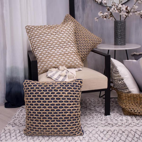 Jada Geometric Polyester 20 in. x 20 in. Throw Pillow