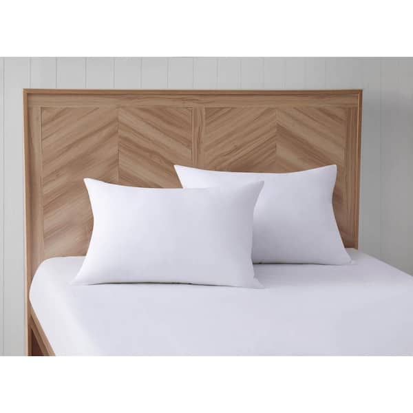 Antimicrobial Down Alternative Pillow Pair with ZippePillow Protector