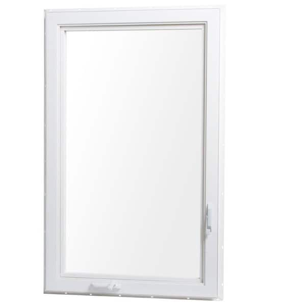 Vinyl Casement Window with Screen - Left Hand