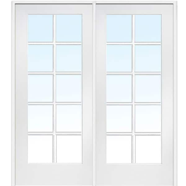 Classic Clear Glass 10 Lite Composite Double Interior