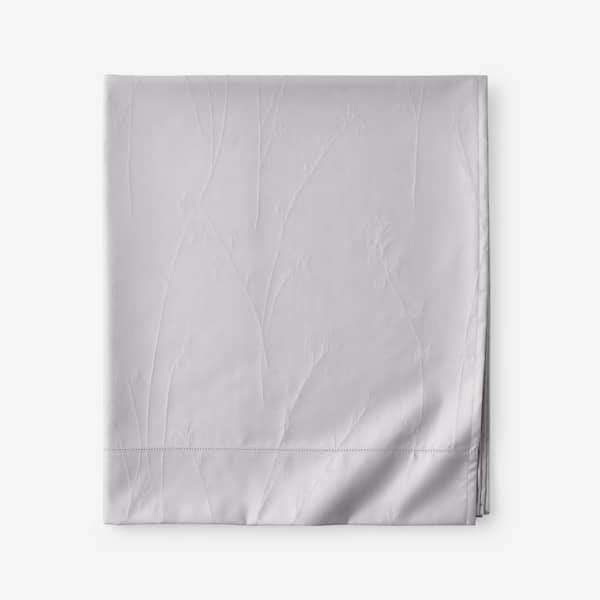 Legends Luxury™ Jacquard Floral 600-Thread Count Supima Wrinkle-Free Cotton Flat Sheet