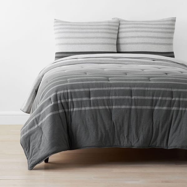 Company Cotton Jersey Knit Stripe Comforter