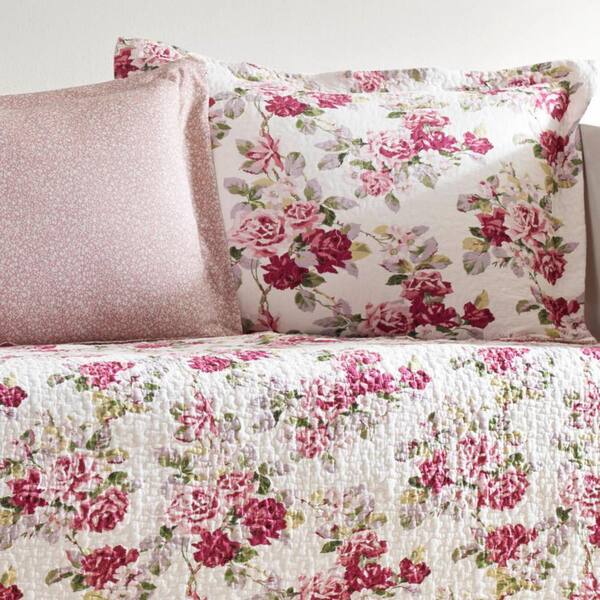 Laura Ashley Lidia Floral Cotton Quilt 