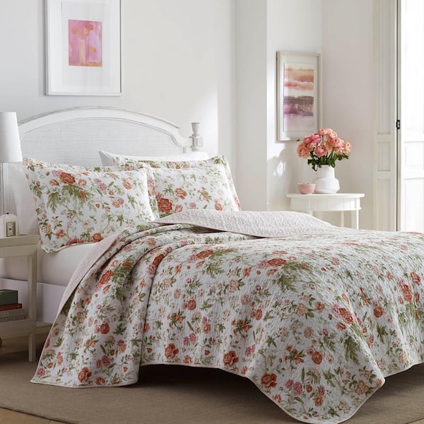Breezy Floral Cotton Quilt Set