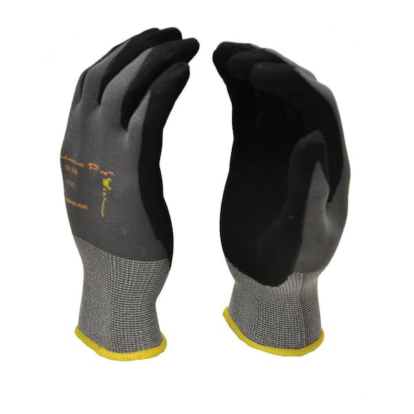 MicroFoam Nitrile Coated Work Gloves for General Purposes Lightweight Work Gloves (12-Pair per Pack)