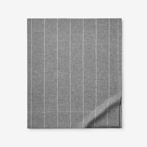 Legends Hotel Bromley Stripes Yarn-Dyed Velvet Cotton Flannel Flat Sheet