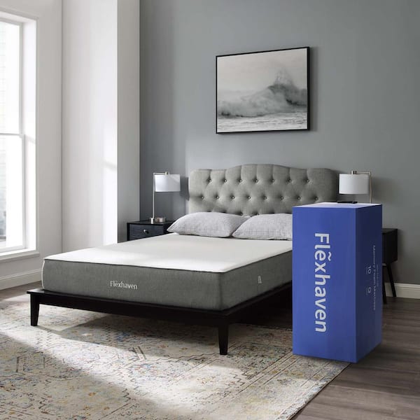 Flexhaven 10 in. Firm Memory Foam Tight Top Mattress