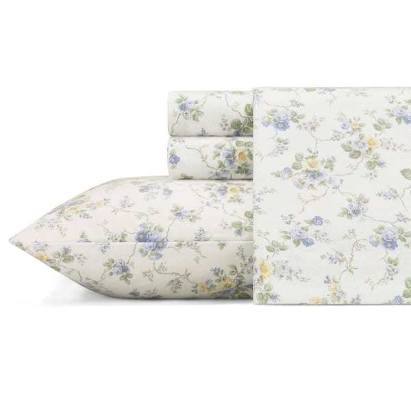 Le Fleur Floral Flannel Sheet Set