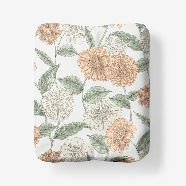 Company Cotton Meadow Blooms Percale Sheet
