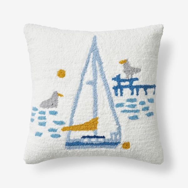 Handhooked Pet Throw Pillow