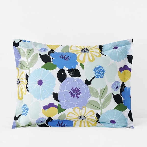 Company Cotton Floral Harmony Cotton Percale Sham