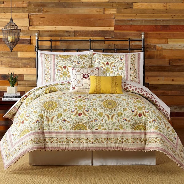 Joanne 5-Piece Red Comforter Set