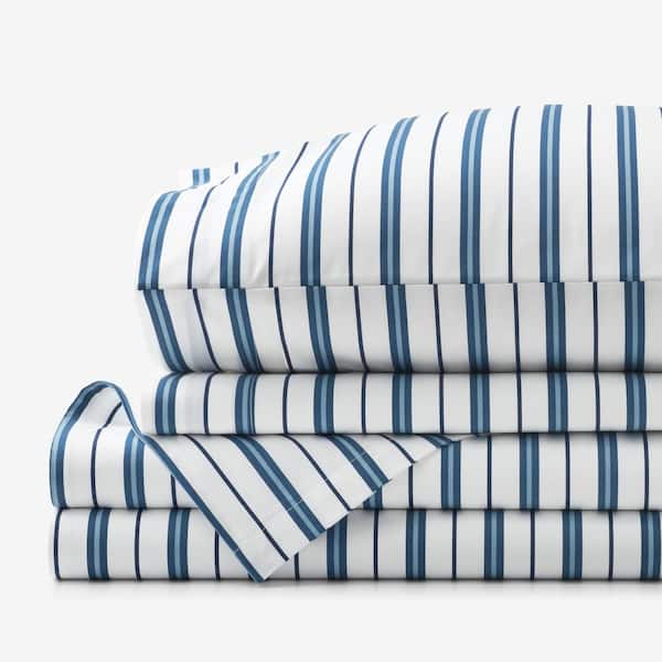 Company Kids Vertical Stripes Organic Cotton Percale Sheet Set