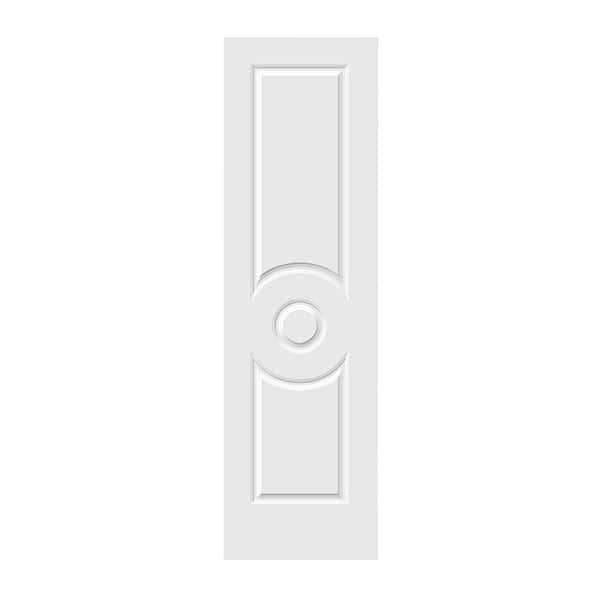 Carved C3140 Smooth 3-Panel Primed MDF Interior Door Slab