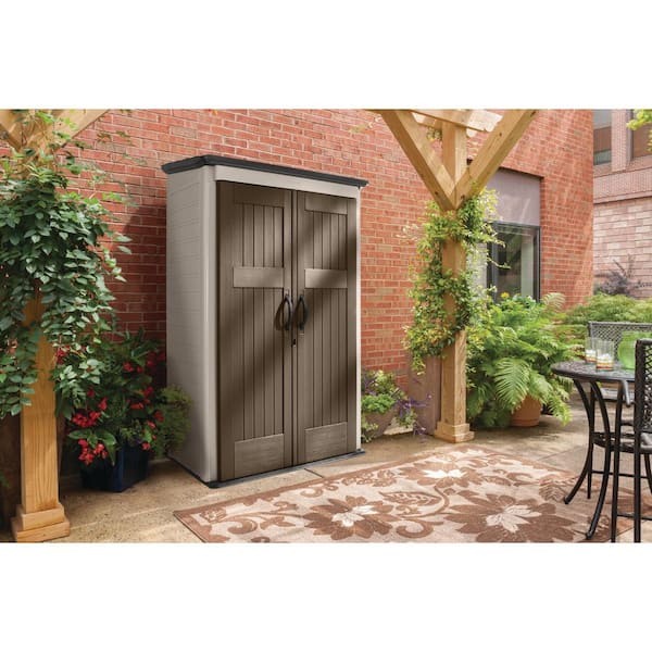 Rubbermaid 60-in x 79-in x 54-in Olive Resin Outdoor Storage Shed