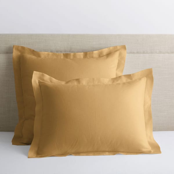 Solid Washed Linen Sham