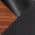 Black Faux Leather, Walnut Wood, and Black Metal color or pattern variation