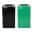 Black; Green color or pattern variation