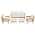 Teak Frame/Beige Cushion color or pattern variation