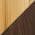 Walnut Wood and Gold Metal color or pattern variation