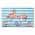 Brushstroke Flamingos On Stripes color or pattern variation
