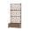 72 in. H x 35 in. W Brown color or pattern variation