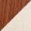 Cream Noise Fabric and Walnut Wood color or pattern variation