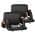 2PK Black 23in. color or pattern variation