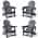 Gray-4PC color or pattern variation