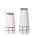 White Set of 2 Grid Tapered color or pattern variation