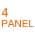 4 Panel color or pattern variation