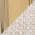 Cream Noise Fabric and Gold Metal color or pattern variation