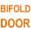 Bifold door color or pattern variation