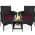 Black/Deep Burgundy color or pattern variation