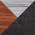 Grey Fabric, Walnut Wood, & Chrome Metal color or pattern variation