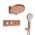 Brushed Rose Gold color or pattern variation