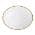 White with Gold Trim color or pattern variation