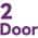 2 door color or pattern variation