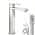 Brushed Nickel Drain Kit Included color or pattern variation