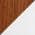 Walnut Wood and White Faux Leather color or pattern variation