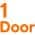 1 Door color or pattern variation